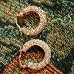 .925 Fancy hoop earrings